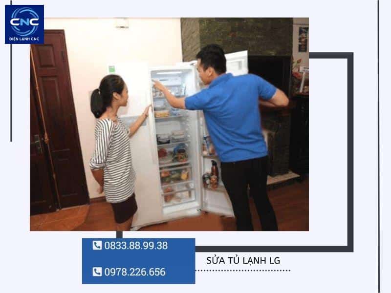 Dịch vụ bảo hành, sửa tủ lạnh LG tại nhà chính hãng 100% 4 Quy trình sửa tủ lạnh LG tại Điện Lạnh CNC