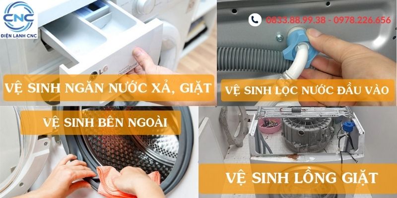 bảo dưỡng máy giặt lg