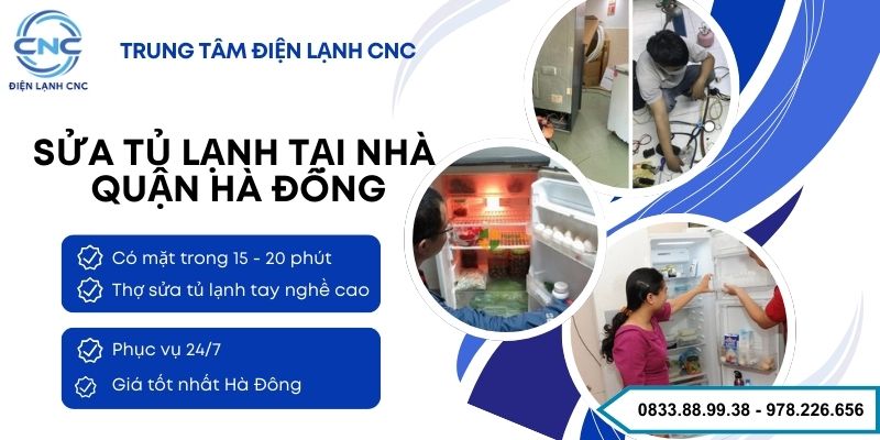 sửa tủ lạnh tại nhà quận Hà Đông