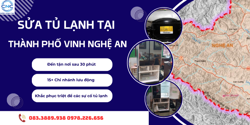 Sửa Tủ Lạnh Tại Thành Phố Vinh Nghệ An 20 Phút Thợ Có Mặt 1 sửa tủ lạnh tại thành phố Vinh Nghệ An