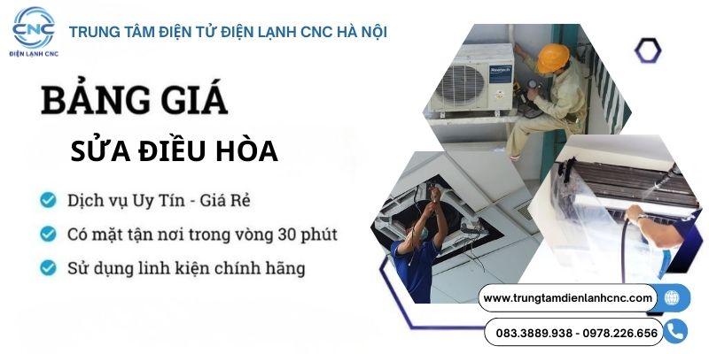 bảng giá sửa điều hòa