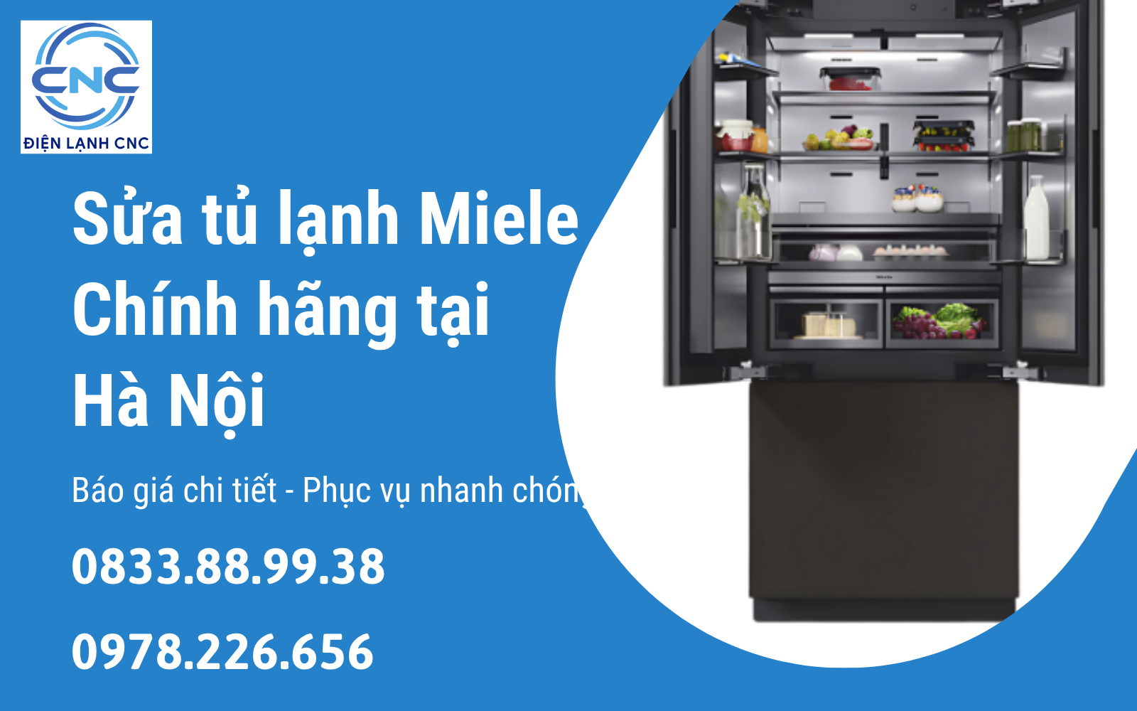 Sửa tủ lạnh Miele chính hãng tại Hà Nội giá rẻ