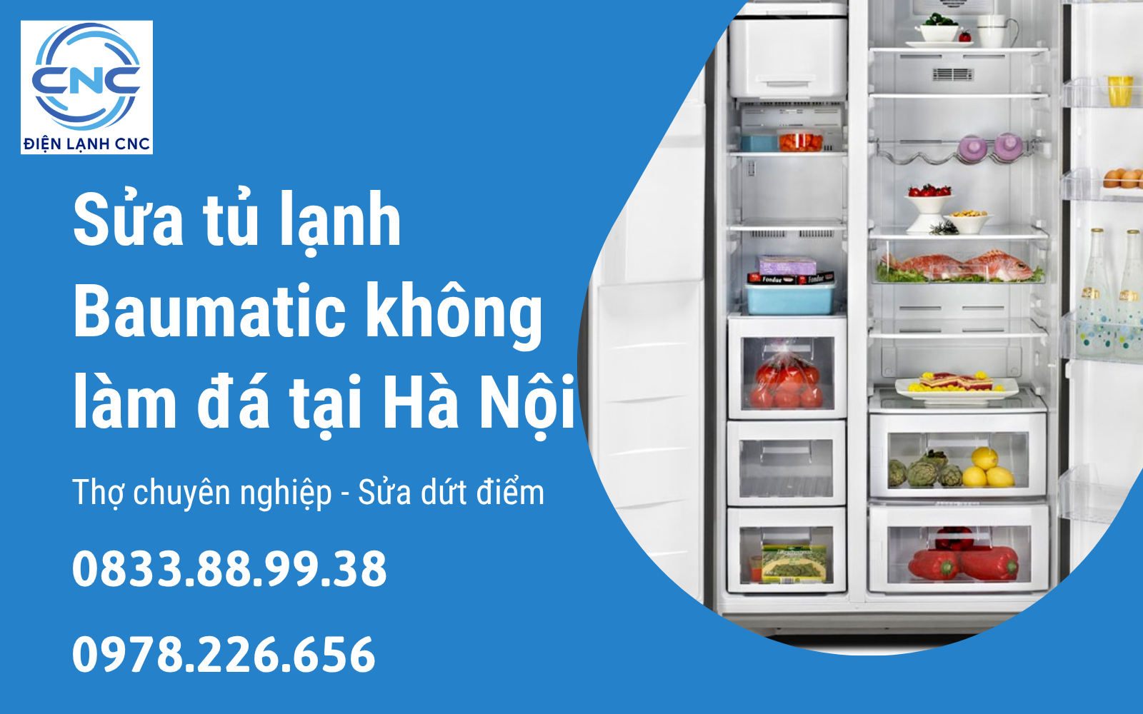 Sửa tủ lạnh Baumatic không làm đá tại Hà Nội