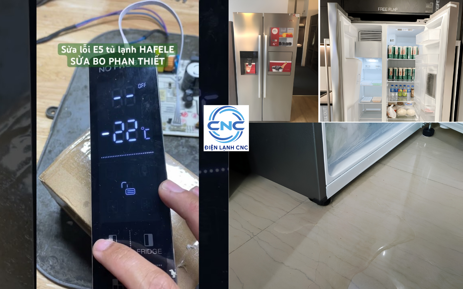 Nhận sửa chữa tủ lạnh Hafele không lạnh, báo lỗi, chảy nước 1 Sửa tủ lạnh Hafele không lạnh, báo lỗi và chảy nước sàn nhà