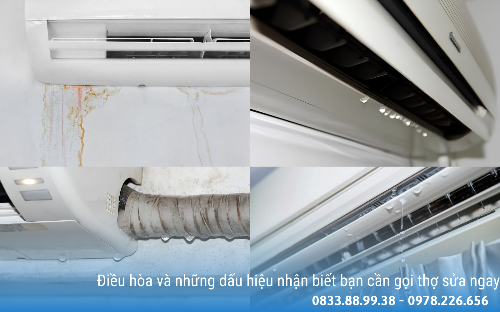Dịch vụ sửa điều hòa tại Hà Nội - Có mặt nhanh nọi lúc mọi nơi 2 Dịch vụ sửa điều hòa tại Hà Nội khi điều hòa gặp tình trạng chảy nước bất thường